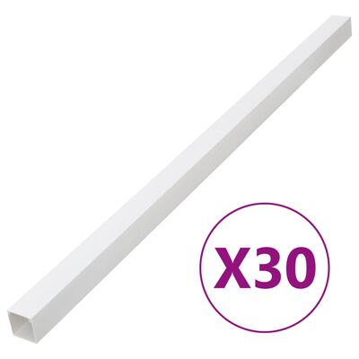 vidaXL Kabelska cev 40x25 mm 30 m PVC