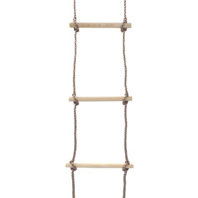 vidaXL Otroška lestev iz vrvi 290 cm les