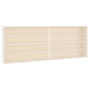 vidaXL Lesena zbirateljska vitrina z vrati 100x8,5x37cm