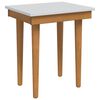 vidaxl Stol za toaletno mizico FAUSKE Bela 40 x 33 x 45 cm