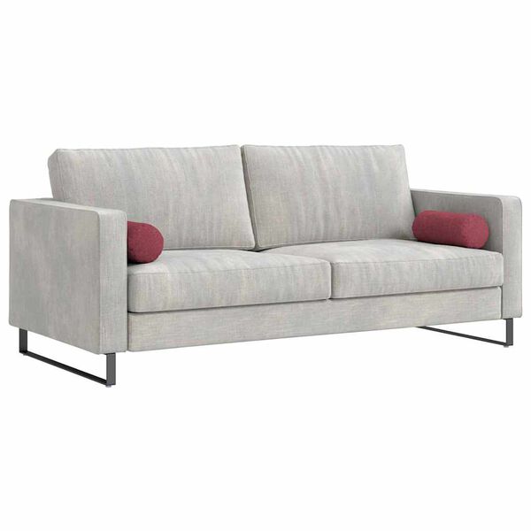 vidaXL Blazine 2 pcs Vinorodna rdeča Ø 15 x 40 cm blago