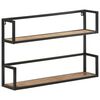 vidaXL Stenska polica 80x20x60 cm robusten mangov les