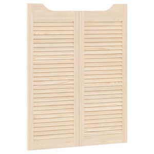 vidaXL Vrata na hod 2 kos 100 x 40 cm Trdna borovina Naravna