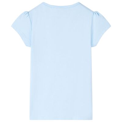 Otroška majica s kratkimi rokavi svetlo modra 92