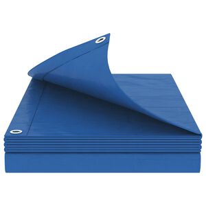 vidaXL Tarpaulin s očesi Modra 2 x 3 m 180 gsm PE