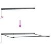 vidaXL Retraktilna tenda Antracit 450 &times; 300 cm Poliester in aluminij