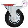 vidaXL Gibljiva kolesa 12 kosov 125 mm