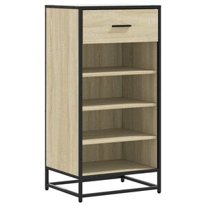 vidaXL Regal za čevlje sonoma hrast 48x38x97,5 cm inženirski les