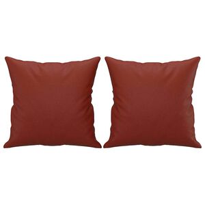 vidaXL Okrasna blazina 2 kosa vinsko rdeča 40x40 cm žamet