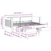 vidaXL Izvlečna dnevna postelja s predali modra 90x200 cm žamet