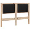 vidaXL Vzglavje Drugo Rjava 120 cm Trdna borovina