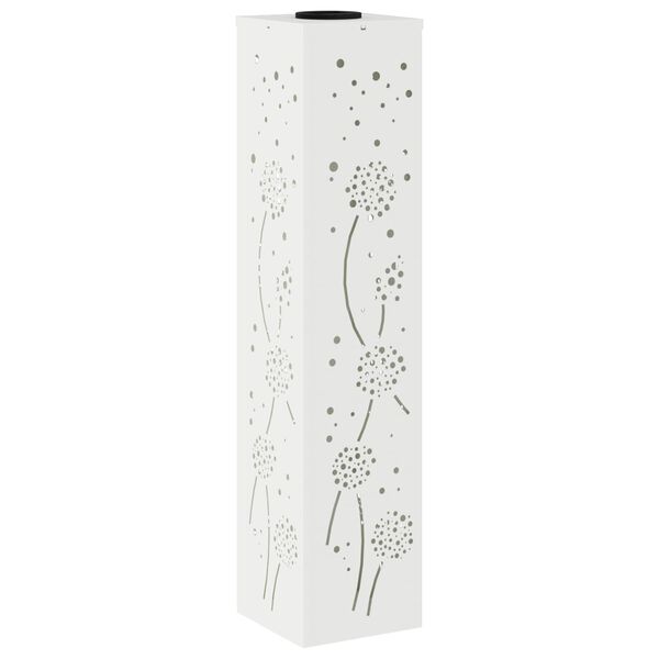 vidaXL Solarno LED svetilo za pot 2 pcs Bela Medenina