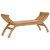 vidaXL Vrtna klop 2 -Seater 126 cm Trden tikov les Naravna
