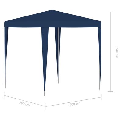 vidaXL Vrtni šotor 2x2 m moder