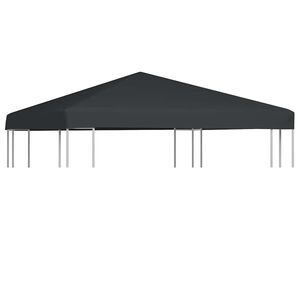vidaXL Streha za paviljon 310 g/m&sup2; 3x3 m siva