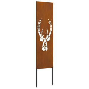 vidaXL Zaslon za zasebnost v vrtu Živalski potisk Rjav 32 x 140 cm