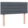 vidaXL Box Spring postelja z vzmetnico Temno siva 120x220 cm Velvet