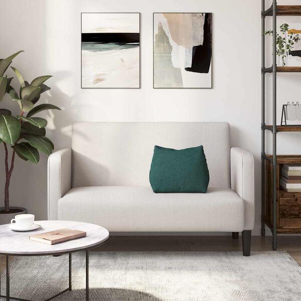 vidaXL Poglavni vzglavnik Temno zelena 45 x 20 x 35 cm blago