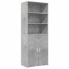 vidaXL Visoka omara betonsko siva 70x42,5x185 cm inženirski les