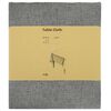 vidaXL Klobučevina za mizo 5 kos Kvadrat Svetlo siva 90 x 90 cm