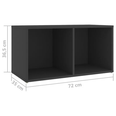 vidaXL TV omarice 4 kosi sive 72x35x36,5 cm iverna plošča