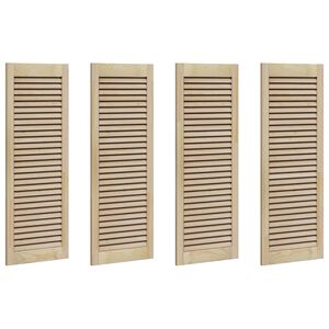 vidaXL Vrata omare z vrati 4 pcs Naravna 110 x 2,1 x 39,5 cm
