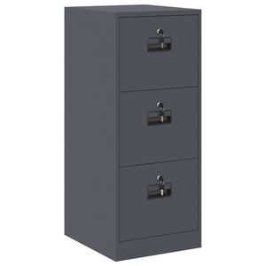 vidaXL Kabinet za datoteke s predalom Antracit 44 x 50 x 106.5 cm