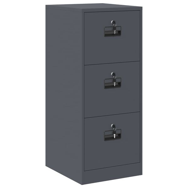 vidaXL Kabinet za datoteke s predalom Antracit 44 x 50 x 106.5 cm