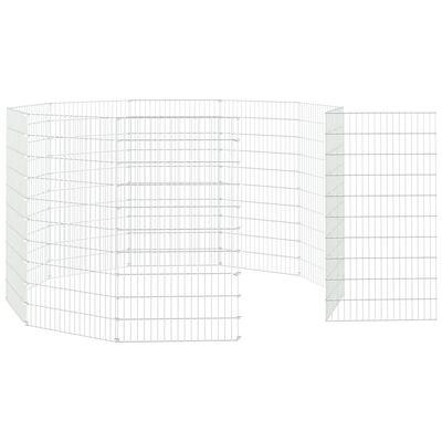 vidaXL 10-delna ograda za zajce 54x100 cm pocinkano železo