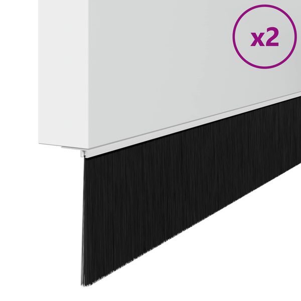 vidaXL Samolepljiva tesnila za vrata 2 pcs Bela 100 cm