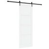 vidaXL Drsna vrata ORKDAL Bela 83 x 232 cm Trdna borovina