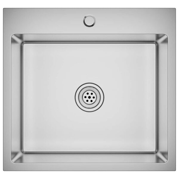 vidaXL Ročno izdelano kuhinjsko pomivalno korito nerjaveče jeklo