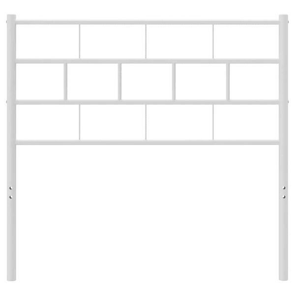 vidaXL Kovinsko nadomestno vzglavje belo 90 cm