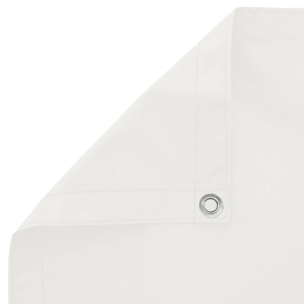 vidaXL Balconska mreža Bela 110 x 700 cm Oxford tkanina