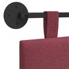 vidaXL Visoki naslon za glavo Vinorodna rdeča 210 x 55 x 5 cm blago