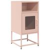 vidaXL Nočna omarica Pink 36x39x78 cm Hladno valjano jeklo