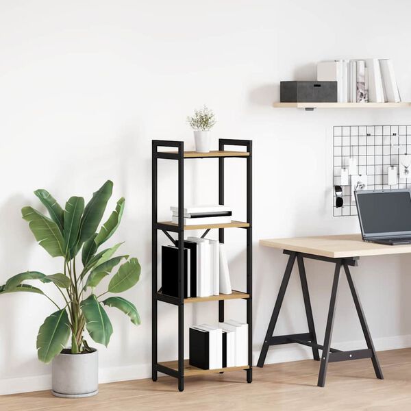 vidaXL Knjižna polica Umetni hrast 40 x 30 x 119 cm Konstruiran les