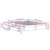 vidaXL Posteljni okvir brez vzmetnice 150x200 cm trdna borovina