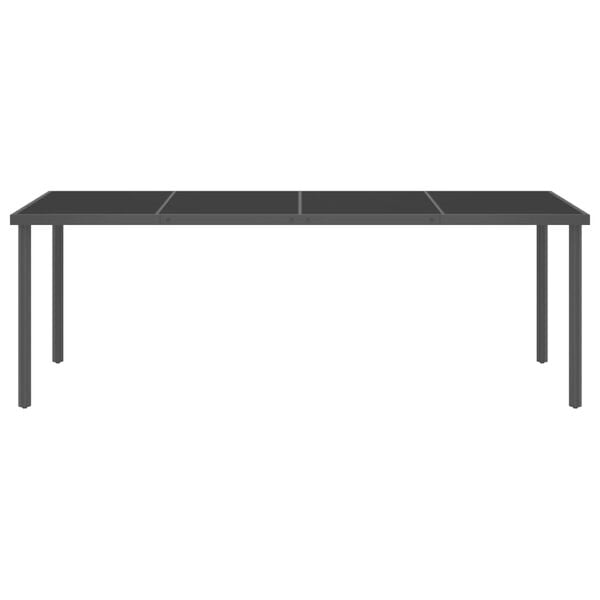 vidaXL Zunanja jedilna garnitura 7-delna jeklo