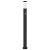 vidaXL Stebriček s senzorjem 110 cm nerjaveče jeklo IP44