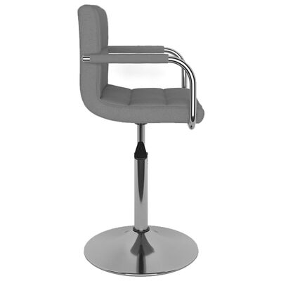 vidaXL Barski stolček svetlo sivo blago