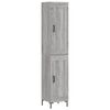 vidaXL Visoka omara siva sonoma 34,5x34x180 cm inženirski les