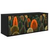vidaXL Stenska TV omarica ZAANDAM 102 x 33 x 40 cm Črni hrast