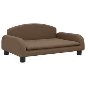 vidaXL Otro&scaron;ki kavč rjav 70x45x30 cm blago