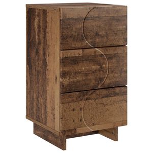 vidaXL Nočna omarica Star les 33,5 x 34,5 x 60 cm Inženirski les