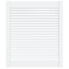 vidaXL Vrata za omarico z letvicami bela 69x59,4 cm trdna borovina