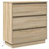 vidaXL Nočna omarica Sonoma hrast 71 x 34,5 x 75 cm Inženirski les