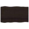 vidaXL Mizna plo&scaron;ča temno rjava 100x60x2 cm obdelana trdna hrastovina