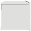 vidaXL Nočna omarica bela 40x30x30 cm iverna plošča