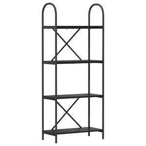 vidaXL Knjižna polica 4 nivojev 60 x 30 x 146 cm Inženirski les